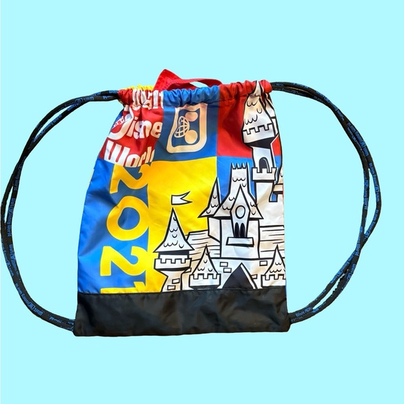 Colorful Mickey Mouse Drawstring Bag - Picture 2 of 3